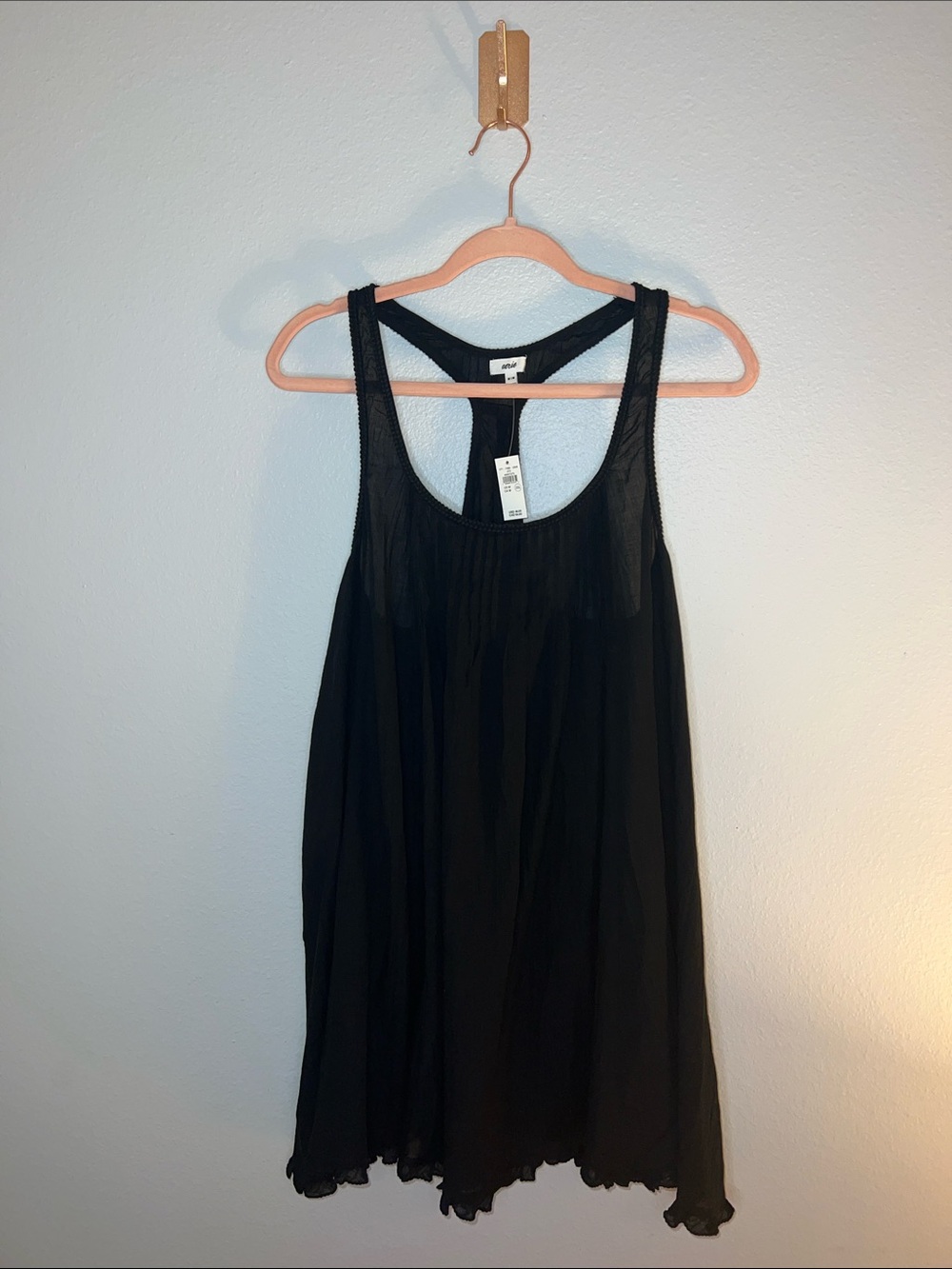 Aerie Black Razorback Swim Cover-Up 🖤